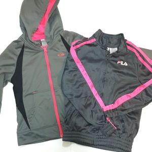 Fila and Champion jacket zip ups 7/8